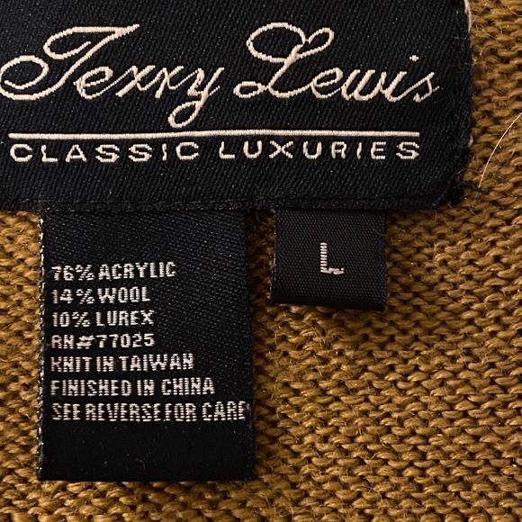 Terry Lewis Sz L Bronze Colored Sweater VGUC ๐๐ - Picture 9 of 10